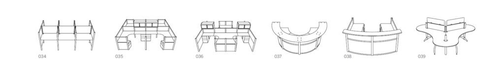 hybrid post and beam workstation configurations