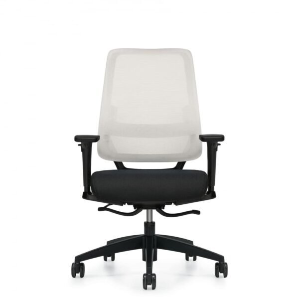 White and black ergonomic SORA chair