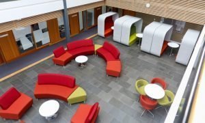 Modern Office Furniture - Red and Green