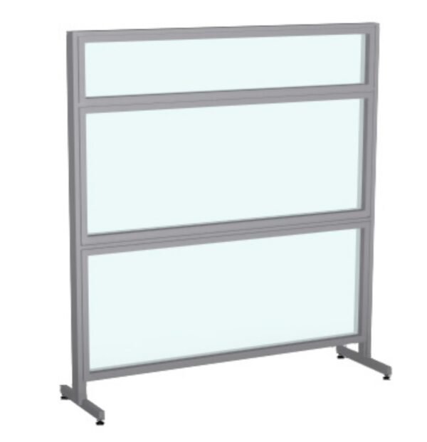 Facing an Evolve Wellness (model) screen. 2 Pairs of casters allow this screen versatility.