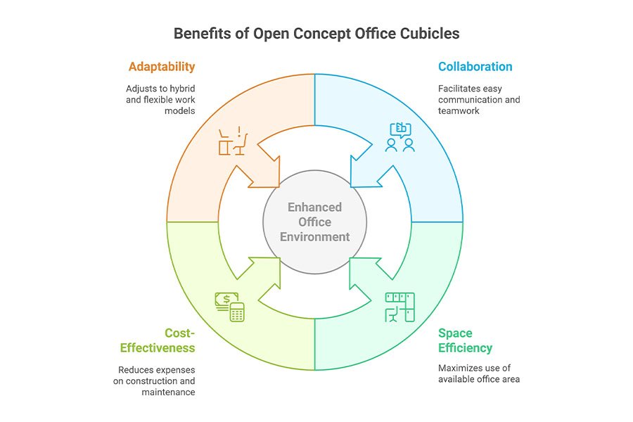 Open Concept Office Cubicles