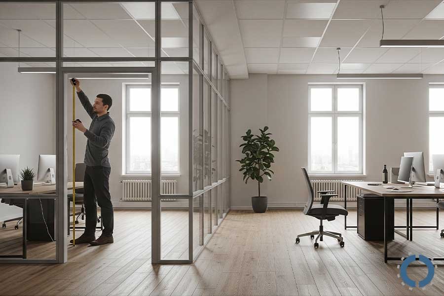 Measure an Office Space for Furniture-walls
