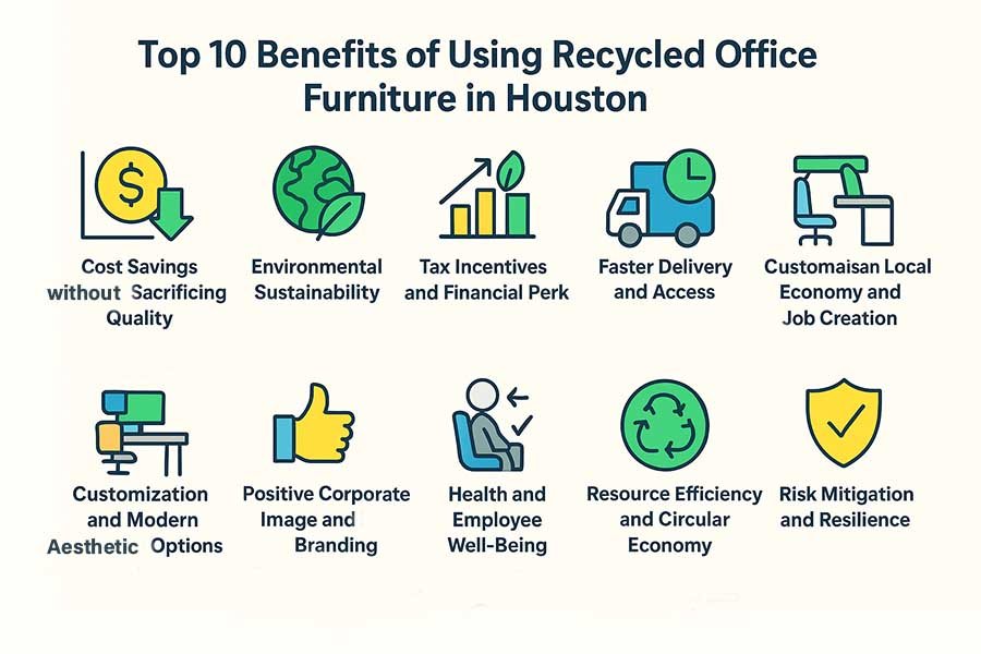 benefits of using recycled office furniture