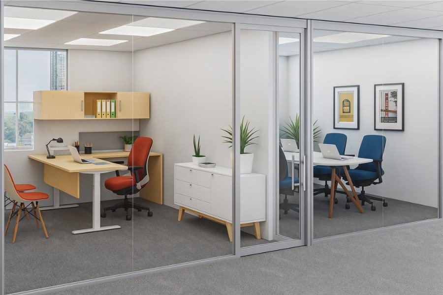 Demountable Wall In Office