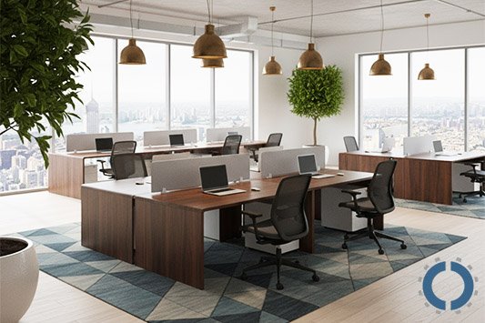 open plan office