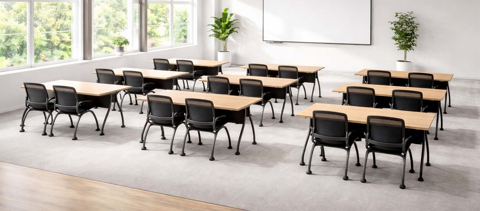 Set of 4 Flip Top Training Tables